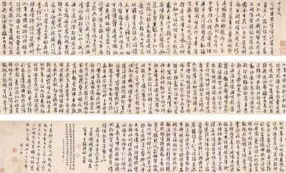 王穀祥 1541年作 行书千字文 手卷